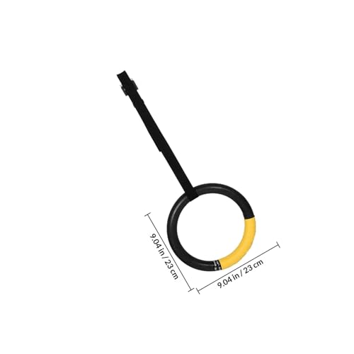 ULTECHNOVO Adjustable Pull Exercise Rings 1 Pair with 0.5m Large Round Rings and Straps for Indoor Fitness, Calisthenics, Strength Training, and Core Workout