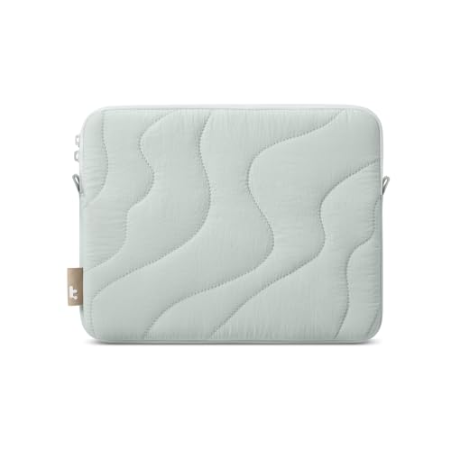 tomtoc 360 Protective Puffy Tablet Sleeve for 2026 11-inch iPad Air M4/M3, iPad Pro 2025 (M5/M4), iPad (A16) with Magic Keyboard/Smart Keyboard Folio, Quilted Soft Puffer iPad Case Bag - color: Lakeshore, size: 11-inch for iPad Air/Pro