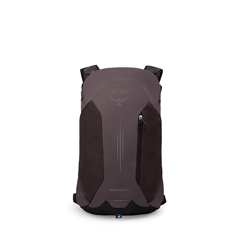 Osprey Hikelite LT 22L Hiking Backpack - Lightweight Travel Daypack with Rain Cover for Men and Women, Graphite Purple - color: Graphite Purple, style: 22l