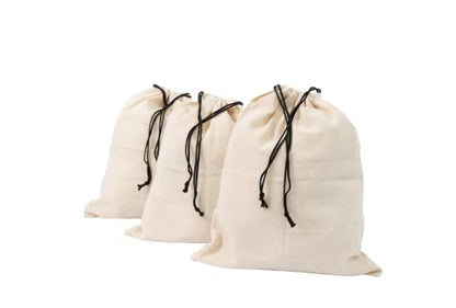 Organic Cotton Dust Proof Storage Bags for Handbags - Large Purse Storage Bags - Dust Bag Cover for Expensive Purses & Handbags - Extra-Large Cotton Drawstring Storage Bags (3 Bags - 26"x20") - size: 3 Extra Large: 26"x20"