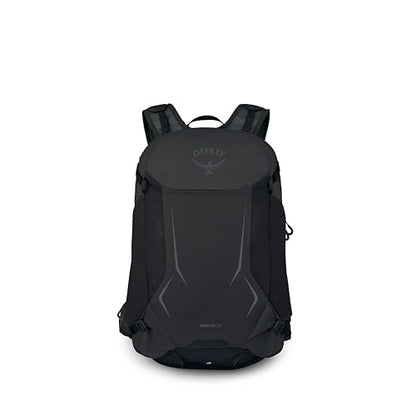 Osprey Hikelite 28L Durable Hiking Backpack - Travel Daypack with Rain Cover for Men and Women, Raven Black - color: Raven Black, style: 28l