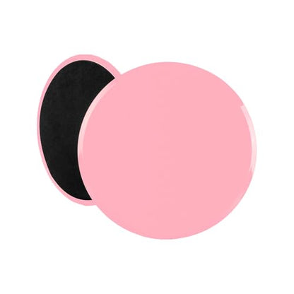 Gliding Discs Core Sliders 2 Pack – Double - Duty for Carpet & Hard Surfaces, Core Strengthening & Full Body Toning, Compact Travel - Friendly Workout Sliders – Pink