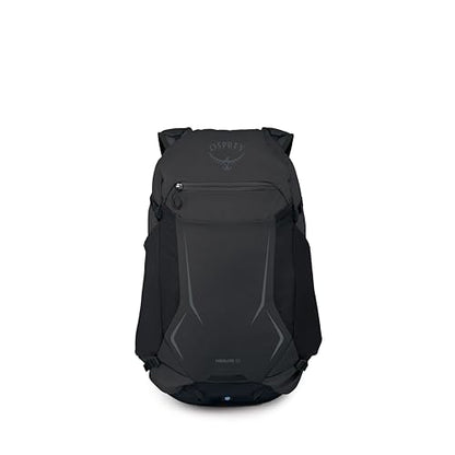 Osprey Hikelite 32L Durable Hiking Backpack - Travel Daypack with Rain Cover for Men and Women, Raven Black - color: Raven Black, style: 32l