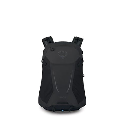 Osprey Hikelite 18L Durable Hiking Backpack - Travel Daypack with Rain Cover for Men and Women, Raven Black - color: Raven Black, style: 18l