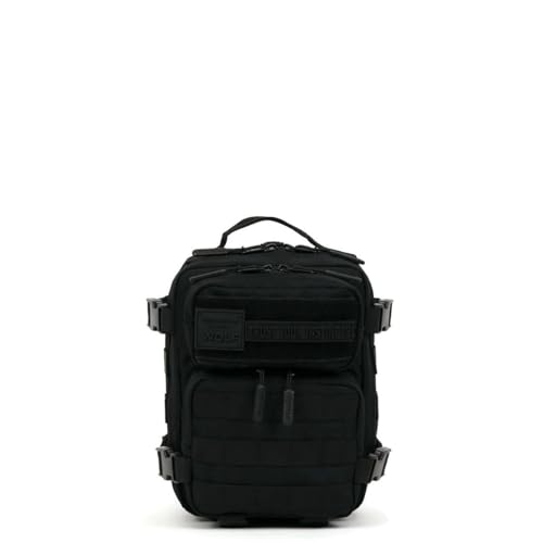 WOLFpak 9L Mini Tactical Backpack for Men & Women | Compact, Small Everyday Carry Bag for Gym, School, Travel | Durable, Water-Resistant Daypack with Molle System and Patch Panel (Nightshade Edition) - color: Nightshade Edition