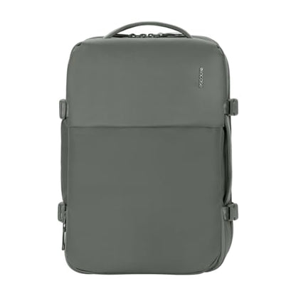 Incase A.R.C. Travel Backpack 38L – Expandable Carry On Luggage, Fits up to 17" Laptop – Butterfly Opening, Quick Access Pocket, Shoe Storage – Airplane Travel Essentials, Weekend Bag – Smoked Ivy - color: Smoked Ivy