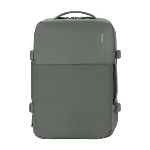 Incase A.R.C. Travel Backpack 38L – Expandable Carry On Luggage, Fits up to 17" Laptop – Butterfly Opening, Quick Access Pocket, Shoe Storage – Airplane Travel Essentials, Weekend Bag – Smoked Ivy - color: Smoked Ivy