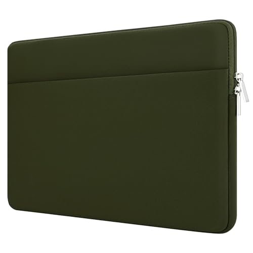 13 Inch Laptop Sleeve Portable Carrying Case with Front Pocket Padded Computer Pouch Cover Compatible with MacBook Air 13.6 Inch M4 M3 M2 2025-2022, 14 Inch MacBook Pro M4 M3 M2 M1 - color: Army Green, size: 13 inches