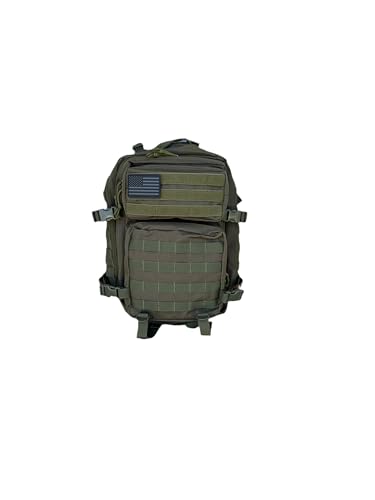 40L Tactical Backpack – 900D/1000D Molle Assault Pack, 3-Day Survival, Hiking, Camping, Travel Gear Ranger Green - color: Ranger Green