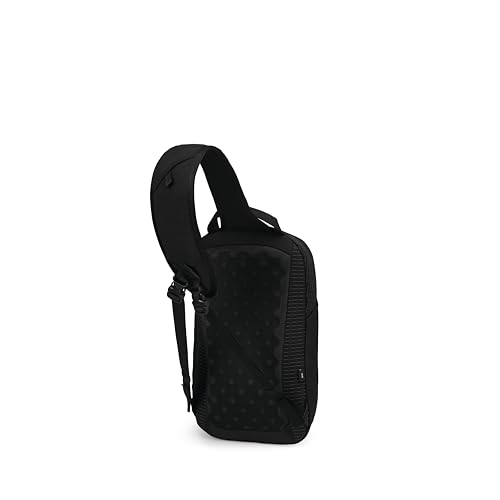 Osprey Quasar Shoulder Sling Bag - Everyday Crossbody Backpack with Laptop Sleeve, Bottle Pocket, & Phone Pocket, Black - color: Black