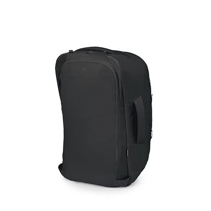 Osprey Farpoint 55L Men's Travel Backpack - Carry On Bag with Personal Item Sized Detachable Daypack, Black, Extended Fit - color: Black, style: 55l - Extended Fit