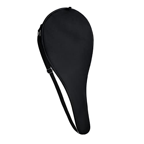 Tennis Bag Lightweight and Padded Tennis Rackets Cover with Adjustable Shoulder Strap - color: Black, size: 31"x11.4"