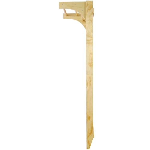 Wall-Mounted Wooden Stall Bars for Home Gym - Swedish Ladder for Stretching, Strength Training & Yoga - Durable Multi-Functional Fitness Equipment - size: 31.5"W x 86.6"H
