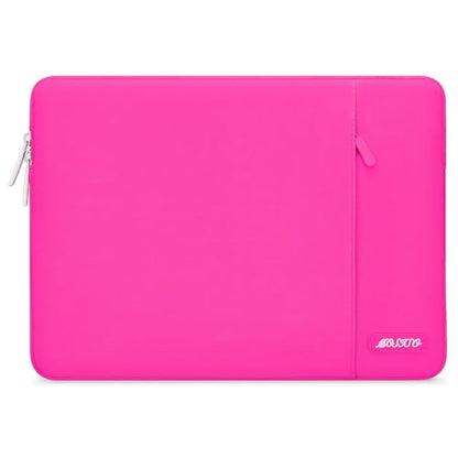 MOSISO Laptop Case 13 inch, Laptop Sleeve Bag with Pocket - color: Bright Rose, size: 13 inch