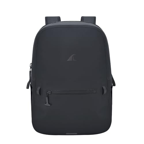 Breakwater Supply™ Fogland Waterproof IP68 Submersible Backpack | Laptop Sleeve, Side Pockets, Airtight Zippers for Outdoors, Travel, Kayaking, Hiking, Daypack, Unisex TPU Dry Bag (Stealth Black, 20L) - color: Stealth Black, size: 20L