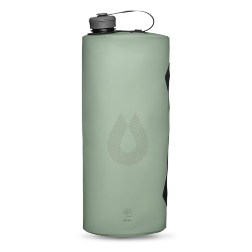 HydraPak Seeker - Collapsible Camping Water Storage (4L) - BPA & PVC Free, Hydration Reservoir Bag, Leak Proof - Sutro Green - color: Sutro Green, size: 4 Liter