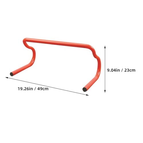 OSALADI 3pcs Detachable Athletic Speed Training Hurdles Orange Agility Training Equipment for Soccer Football Track Field Plyometric Drills