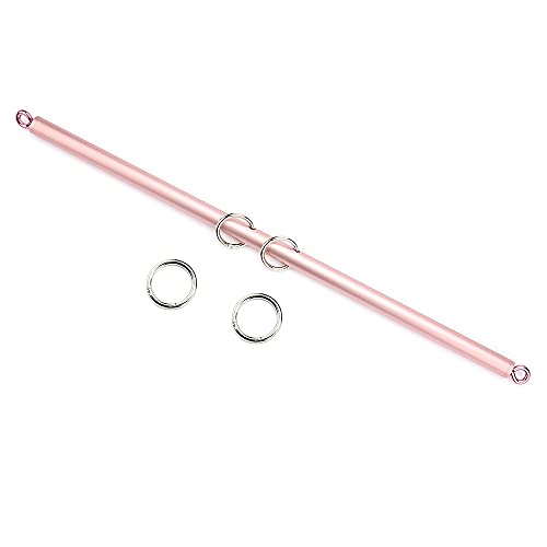 2026 Upgraded Heavy Duty Expandable Spreader Bar – Adjustable PU Straps for Pilates, Yoga - style: Rose+Black