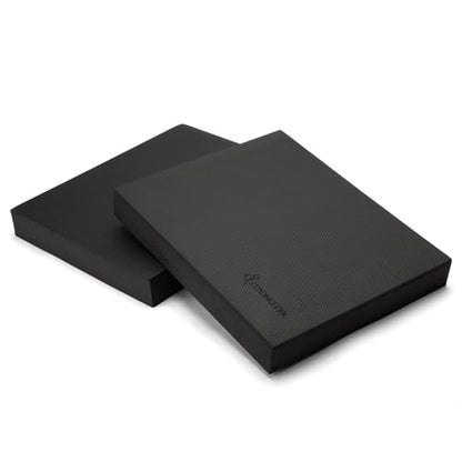 StrongTek Professional Foam Exercise Balance Pad - 15.8" x 13" x 2", High-Density TPE Foam Knee Pad, Non-Slip & Water-Resistant, for Balance Training, Physical Therapy, Yoga, and More - color: Grey-Set of 2