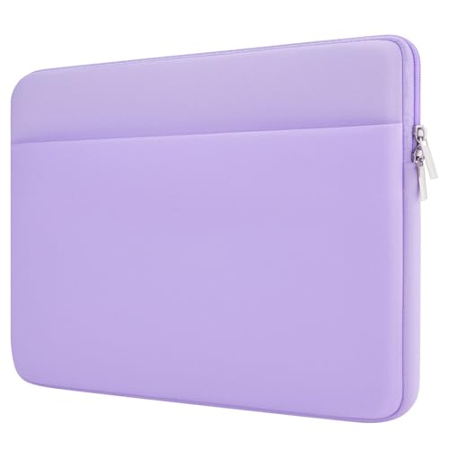13 Inch Laptop Sleeve Portable Carrying Case with Front Pocket Padded Computer Pouch Cover Compatible with MacBook Air 13.6 Inch M4 M3 M2 2025-2022, 14 Inch MacBook Pro M4 M3 M2 M1 - color: Pale Purple, size: 13 inches