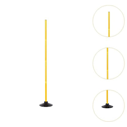 Soccer Training Marker Pole Set Football Sign Obstacle Cone Agility Rod PVC Rubber Base Suitable for Coaches Athletes Group Training Backyard - size: 2 m