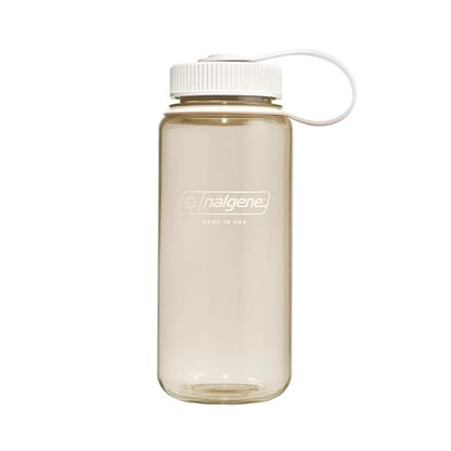 Nalgene 16 oz Wide Mouth Water Bottle | Slim Cup Holder Size, BPA-Free, Durable & Leak Proof, Lightweight Travel Bottle, Cotton - color: Cotton, size: 16 Ounces