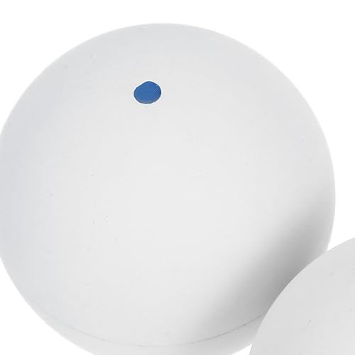 Single Dot Squash Training Balls 2pcs Rubber Reaction Trainer for Beginners Hand Eye Coordination Practice Bounce Ball for Squash Skill Improvement