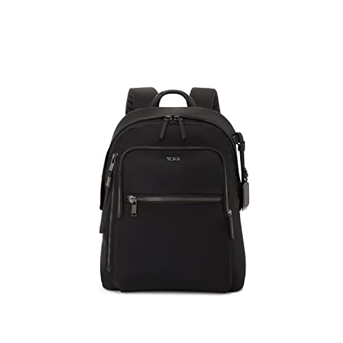 TUMI - Voyageur Halsey Backpack - Travel Backpack - For Business, Fashion, Commute - Holds Up to 14" Screens - Black & Gunmetal - color: Black & Gunmetal Hardware