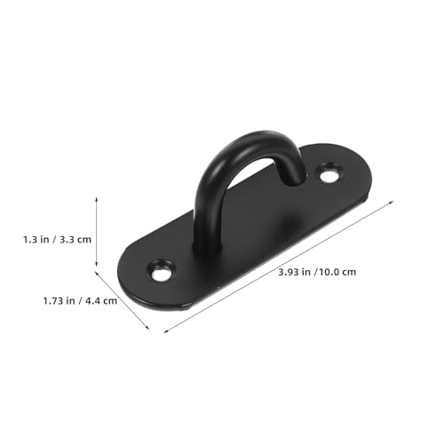6pcs Stainless Steel Resistance Band Wall Anchors and Exercise Band Door Hooks, Large Open Eye Plate for Gym Workout, Yoga Strap Mounts for Home Fitness Training