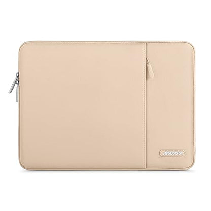 MOSISO Laptop Case 13 inch, Laptop Sleeve Compatible with MacBook Neo/Air/Pro 13 inch with A18/M5/M4/M3/M2/M1 Chip 2026-2016, Polyester Vertical Computer Sleeve Bag with Pocket, Apricot - color: Apricot, size: 13 inch