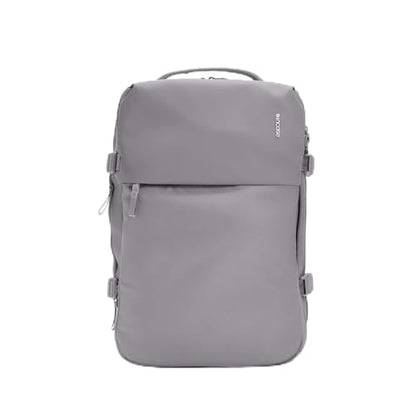 Incase A.R.C. Travel Backpack 38L – Expandable Carry On Luggage, Fits up to 17" Laptop – Butterfly Opening, Quick Access Pocket, Shoe Storage – Airplane Travel Essentials, Weekend Bag – Grey - color: Grey