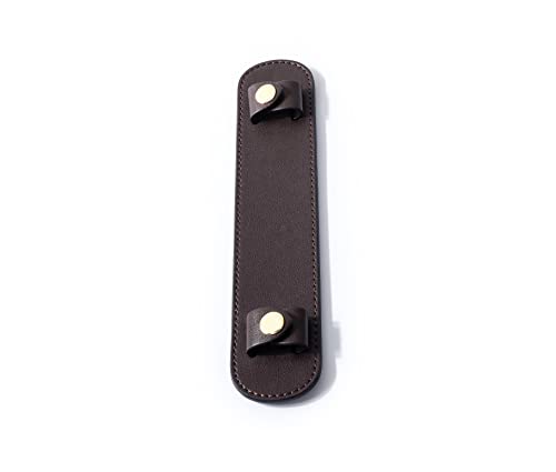 Leather Shoulder Strap Pad for Designer Trendy Bags - color: Coffee Color