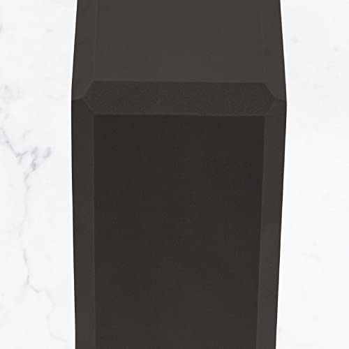 MYGA Yoga Block,Lightweight EVA Foam Yoga Brick,High Density Non-Slip Block for Yoga Poses, Pilates, Balance and Flexibility - color: Black