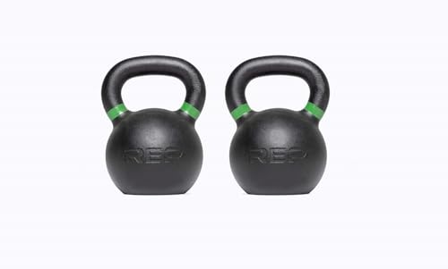REP Fitness Kettlebell Set and Singles, 4kg to 24kg, 9lb to 53lb Weight Range, Cast Iron, Strength Exercise Training, Home Gym, Power Workout Equipment, Free Weights, Dumbbell Alternative - style: (2) 8-24 kg set