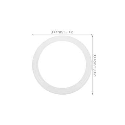 4pcs Juggling Rings: 13'' Juggling Rings for Outdoor Activities Circus Props and Tossing Games - Plastic Throwing Hoop for Beginners & Professionals - color: White