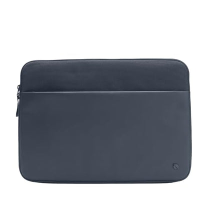 Incase A.R.C. Sleeve with ReSpun Recycled Polyester - 15 inch and 16 inch MacBook/Laptop & iPad/Tablet Case - Cushioned Faux Fur Lining, External Zippered Slip Pocket - Navy - color: Navy