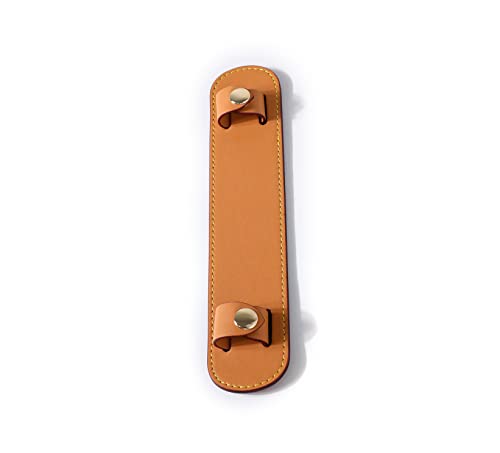 Leather Shoulder Strap Pad for Designer Trendy Bags - color: Beige Yellow