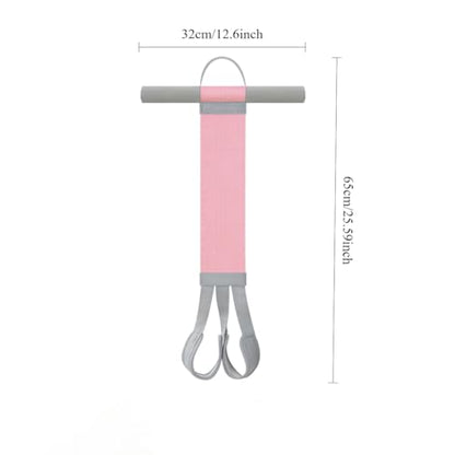 2025 New Yoga Pedal Resistance Fabric Band with Handles Anti-Broken Elastic Sit Up Pull Rope for Strength Training 120lb Full-Body Excercise Band Portable Unisex Resistance Exercise Bands - color: Pink
