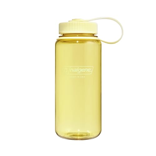 Nalgene 16 oz Wide Mouth Water Bottle | Slim Cup Holder Size, BPA-Free, Durable & Leak Proof, Lightweight Travel Bottle, Butter - color: Butter, size: 16 Ounces