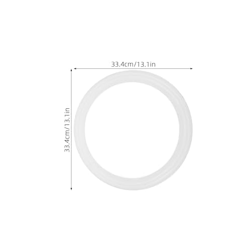 4pcs Juggling Rings: 13'' Juggling Rings for Outdoor Activities Circus Props and Tossing Games - Plastic Throwing Hoop for Beginners & Professionals - color: White