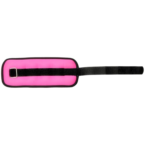 Fitvids Fully Adjustable Ankle Wrist Arm Leg Weights, 1-20LBS, Multiple Options - style: 1 lbs each (2-lb pair), Pink