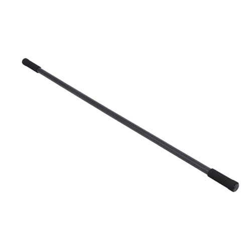 Zerodis Adjustable Yoga Stick, 4 Steel Rods 2 Soft Foam Handles Detachable 30 45 60 Inches, with Non Slip Rubber Ends, for Stretching Mobility Balance Core Strength Posture Correction