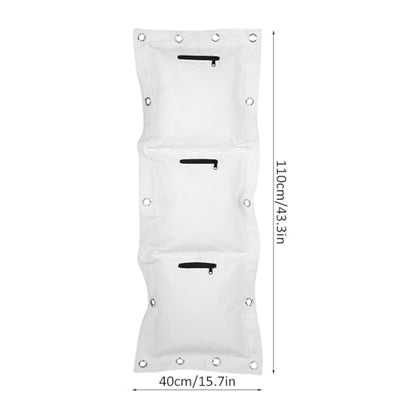 Sandbag, Wing Chun Wall Canvas Punch Empty Sandbag Target with Zipper for Boxing Muay Thai - size: 3 Bottles Per Shelf
