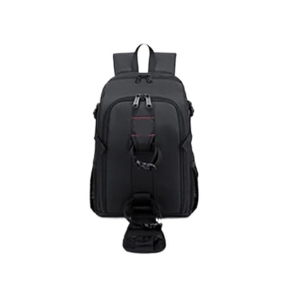 Big Capacity Photography Camera Waterproof Shoulders Backpack Video Tripod DSLR Bag Rain Cover(Red) - color: Red