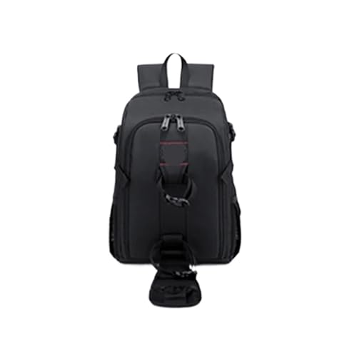 Big Capacity Photography Camera Waterproof Shoulders Backpack Video Tripod DSLR Bag Rain Cover(Red) - color: Red