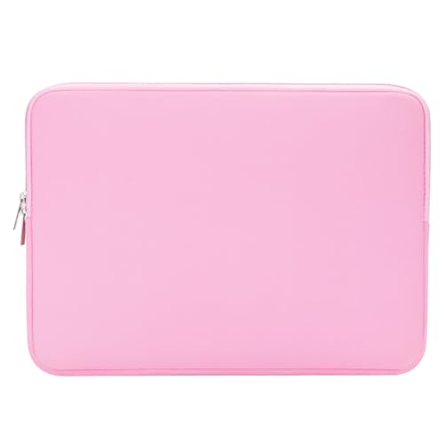 RAINYEAR 13 Inch Laptop Sleeve Compatible with 13.3" MacBook Air/Pro M1 M2 M3 M4 M5 A3449 A3240 A3113 A2681 A2338 Carrying Computer Bag Protective Cover Case (Pink) - color: Pink, size: 13"