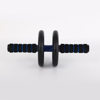 Two-wheeled Ab Roller Fitness Equipment for Home Use, Blue Abdominal Exercise Wheel with Silent Operation, Core Strength Trainer for Weight Loss and Workout