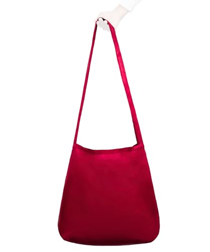 Nanobag Sling - Ultralight Crossbody Bag for Women & Men, Packable Grocery, Travel & Shopping Bag for Everyday Use - color: Burgundy