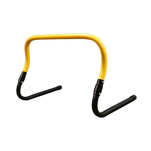 Agility Training Hurdle Jumping Bar Lightweight Speed Hurdle Adjustable for Games Coaching Workout Multi Sports Fitness, Yellow Black