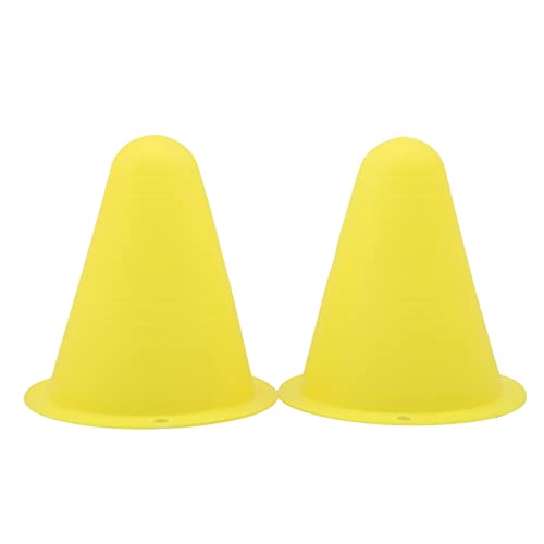 10pcs 3 Inch Plastic Sports Training Cones, Field Marker Roller Skating Cones Basketball Football Activity Events Props,Yellow